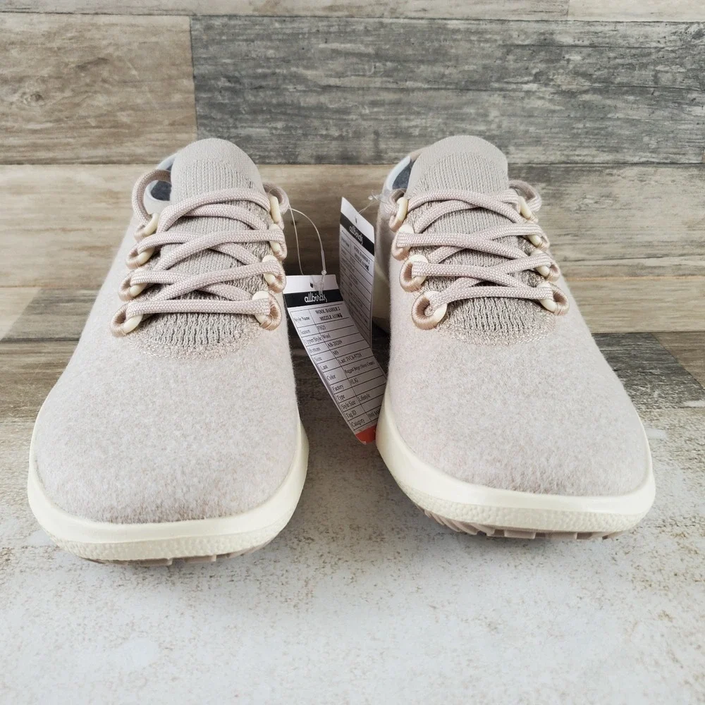 Allbirds Wool Dasher 2 Mizzle Mens Shoes Sz 9 Rugged Beige Stony Cream Sneakers